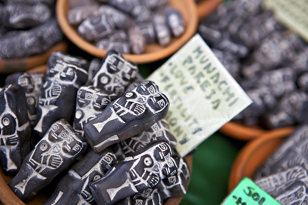 Ceremonial statues for sale in Witches Market, La Paz, Bolivia, South America