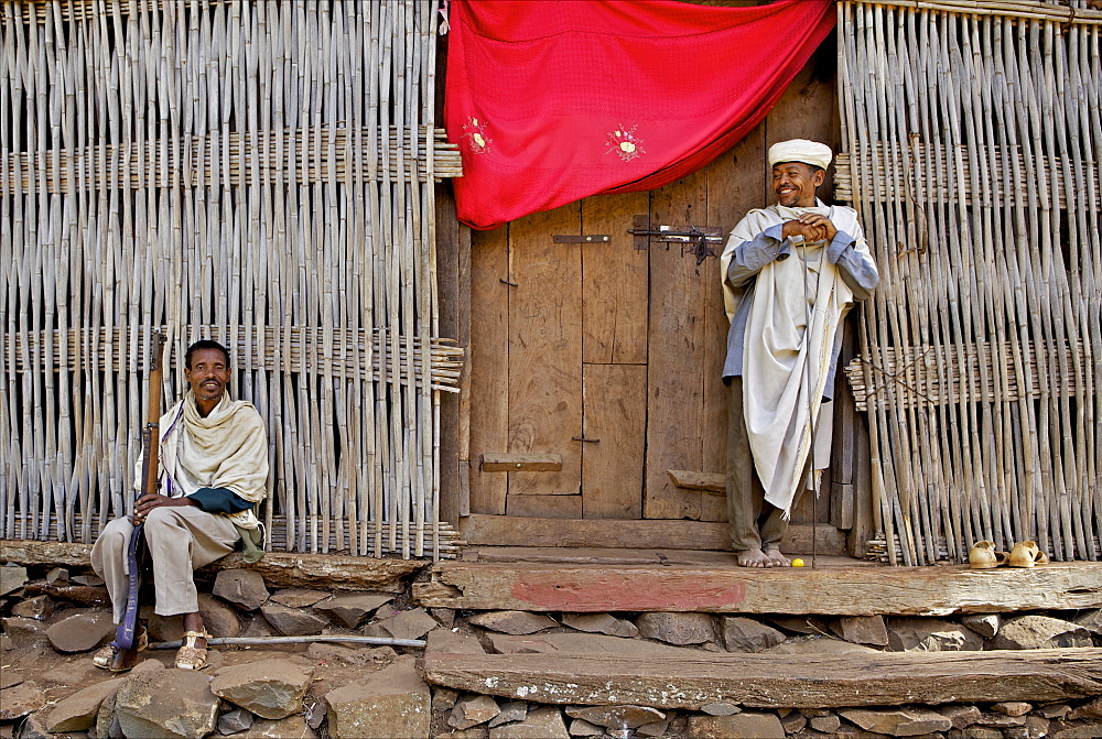 Church of  Ura Kidene Mehret, Zege Peninsula, Lake Tana, Ethiopia, Africa