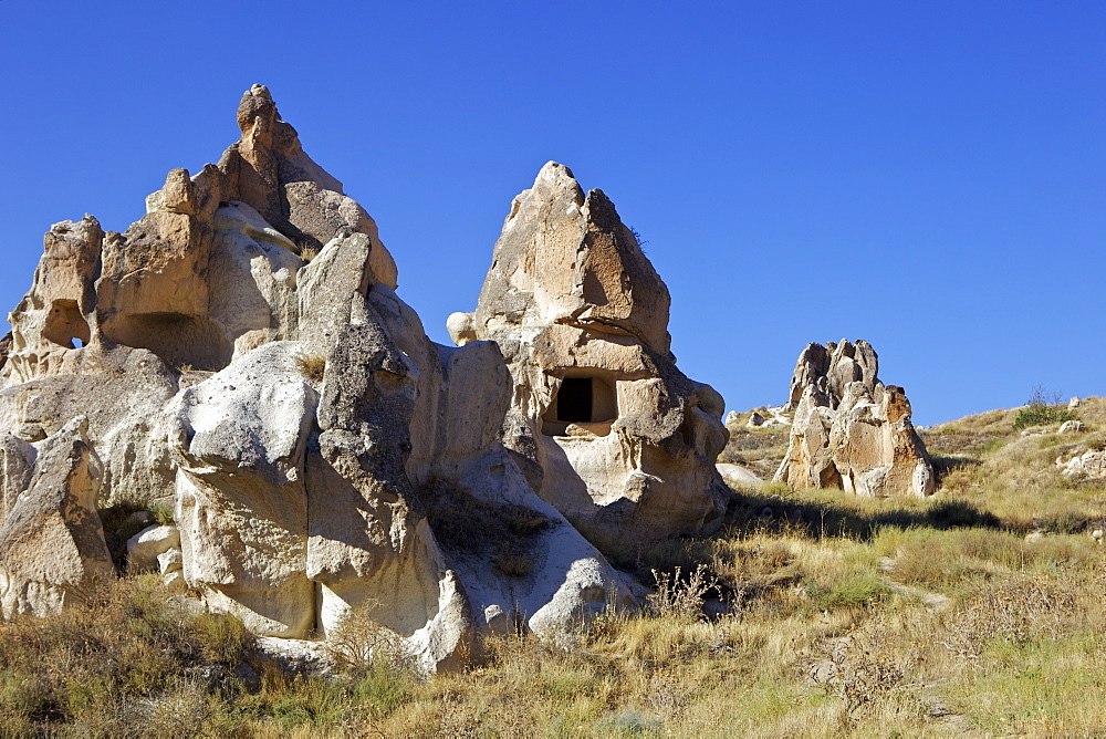 Fairy Chimneys rock formation near Goreme, Cappadocia, Anatolia, Turkey, Asia Minor, Eurasia