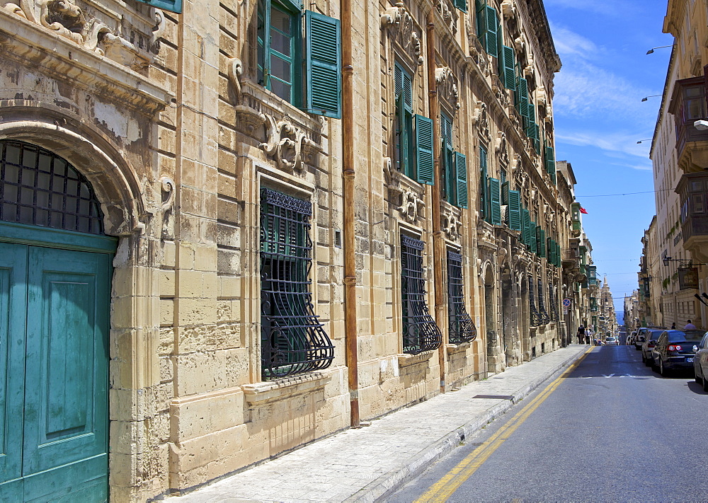 Auberge de Castille one of Valletta's most magnificent buildings, Valletta, Malta, Mediterranean, Europe