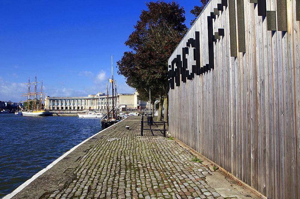 Harbourside and Arnolfini Arts Gallery on a sunny day, Bristol, England, United Kingdom, Europe