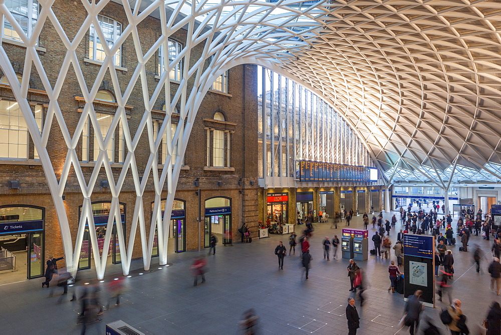 Kings Cross Railway Station in London, England, United Kingdom, Europe