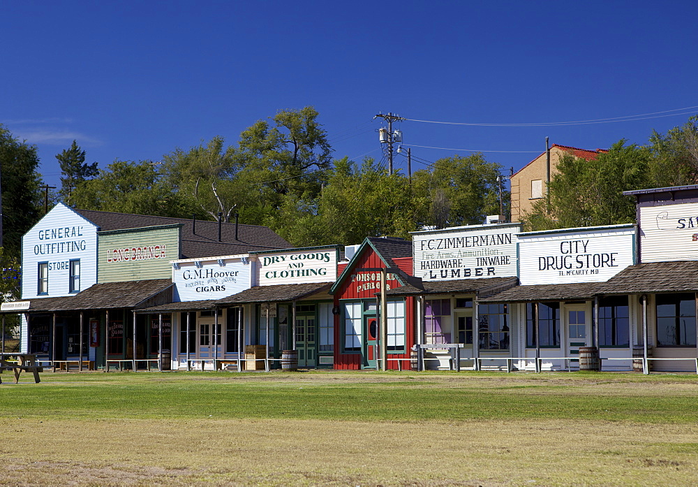 Front Street in Dodge City, frontier town of the Old West, Kansas, United States of America, North America