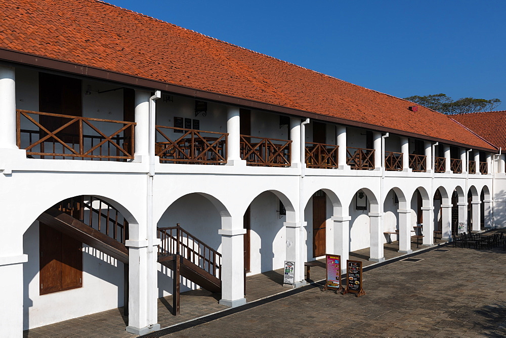 The Old Hospital building, now a new shopping complex in Galle Fort, Sri Lanka, Asia