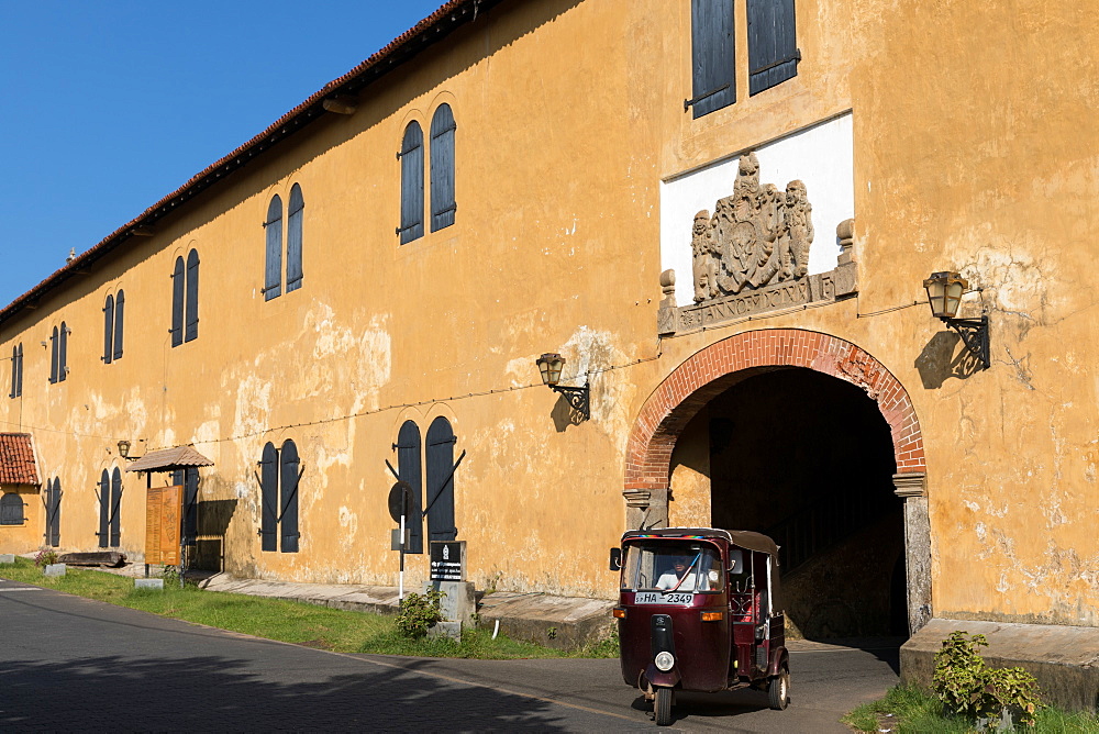 The original Dutch entrance to the historic Galle Fort, UNESCO World Heritage Site, Sri Lanka, Asia