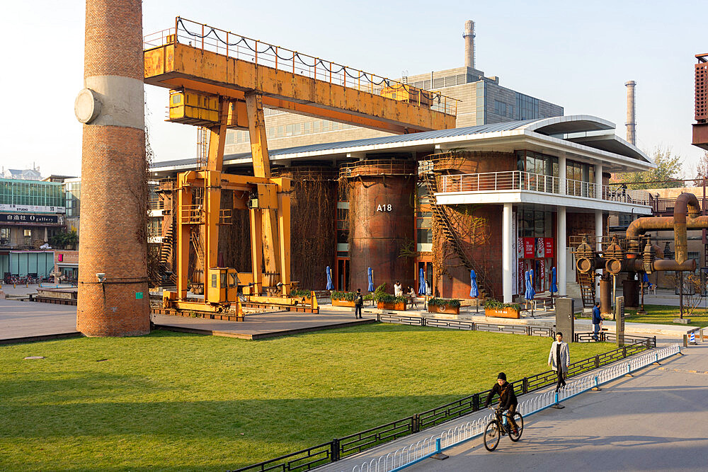 Old factory building, now part of the 798 Art Zone (Dashanzi Art District) in Beijing, China, Asia