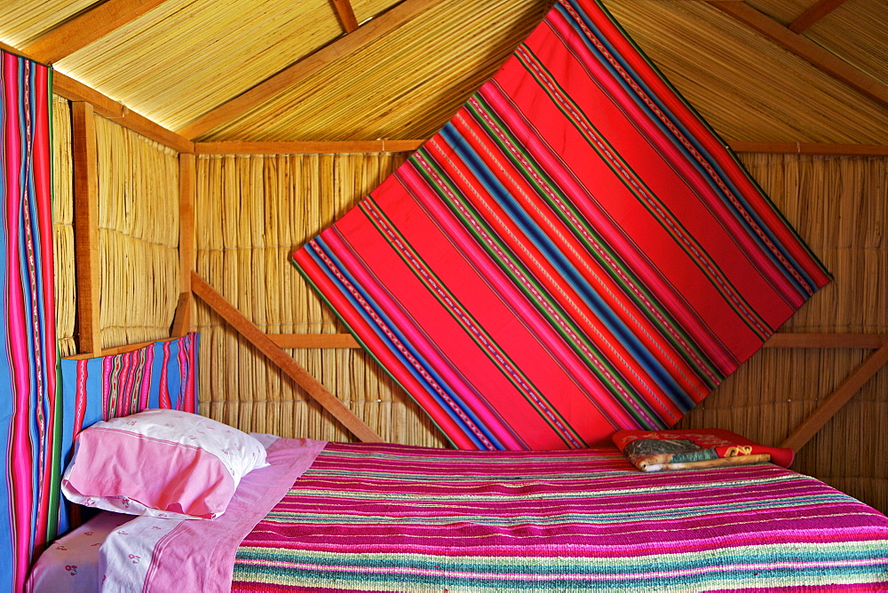 Bedroom, Uros Island, Islas Flotantes, floating islands, Lake Titicaca, peru, peruvian, south america, south american, latin america, latin american South America