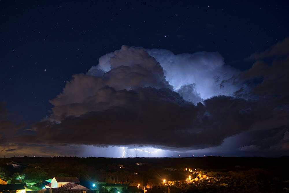 Spring storm, Vilaudrie, Dr?me, France