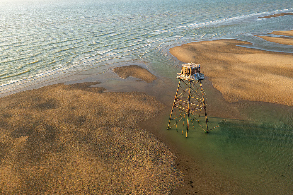 Walde lighthouse, les Hemmes de Marck, Opal Coast, Pas de Calais, France