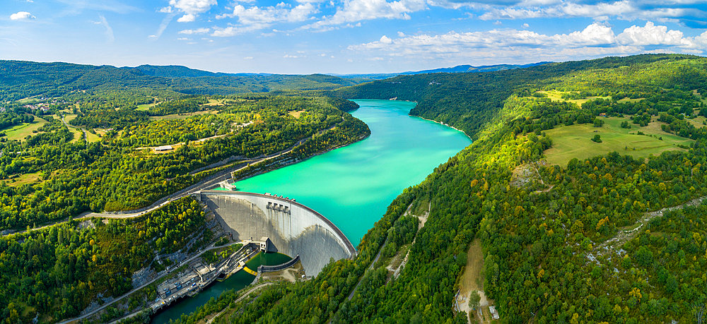 Vouglans Lake Dam, Jura, France