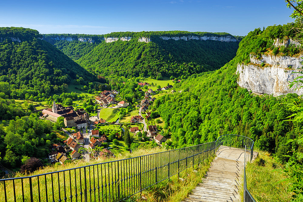 Village of Baume-les-Messieurs, 'Most beautiful village in France', Jura, France