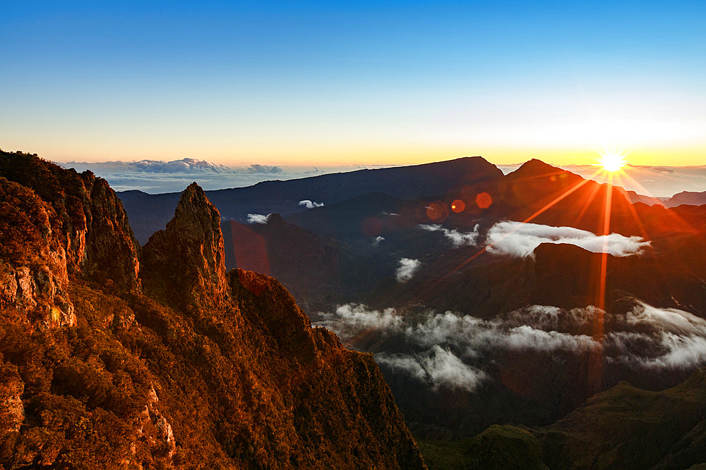 Sunrise at Piton Maido, Reunion Island, France