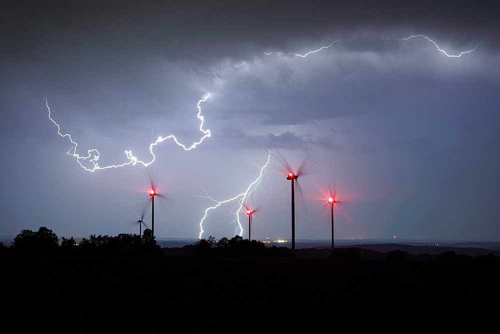 Thunderstorm on the Gold Coast on the night of 21 to 22 August 2021, France