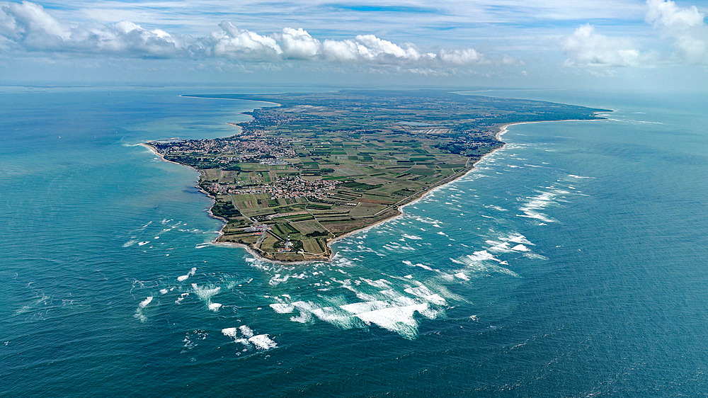 Chassiron lighthouse at the northern tip of Ile d'Oleron, Charente-Maritime, France