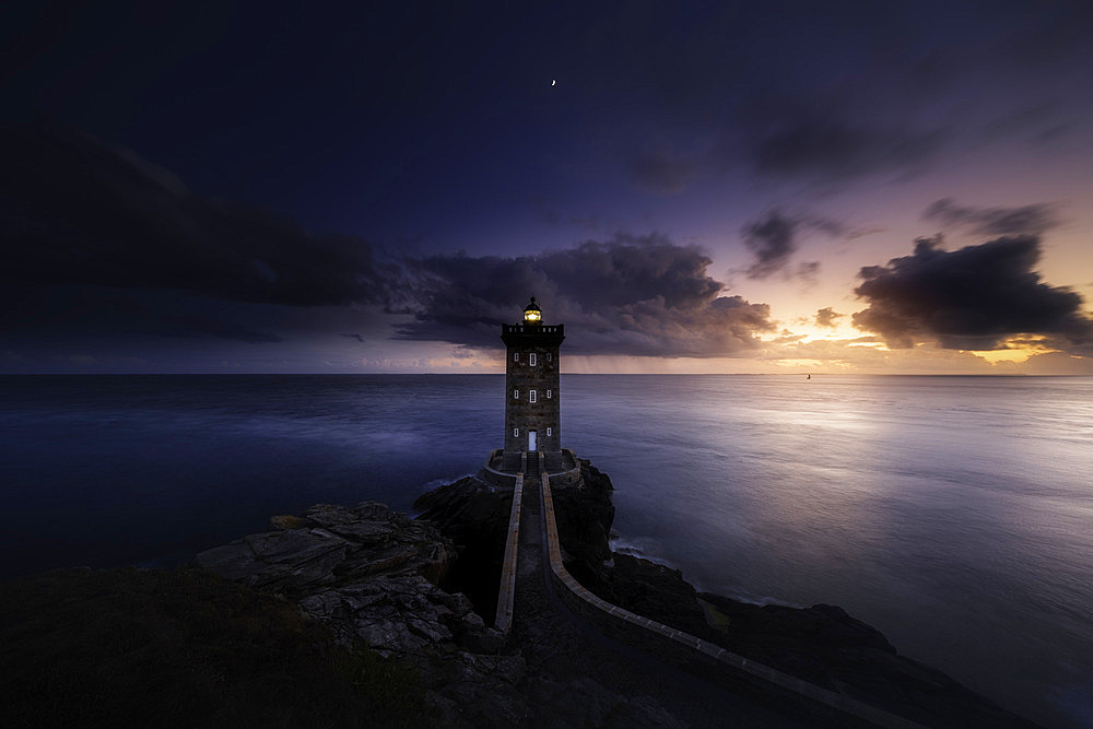 Twilight at Kermorvan, Finistere, Brittany, France