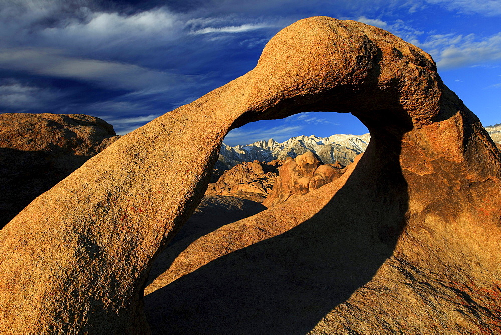 Mobius Arch rock arch from granite eroded United States United States of America North America America