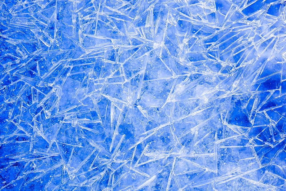 ice cristals close up view winter snow nature
