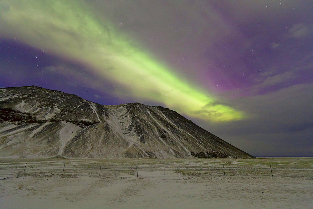 Northern Lights Southern Iceland Iceland Europe Nature Scenery