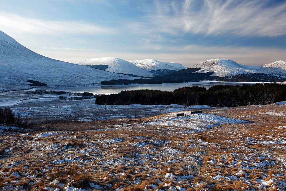 mountain landscape and lake West Highlands Scotland  