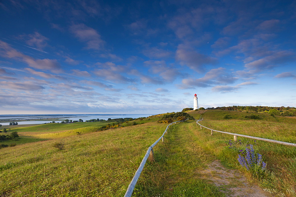landscape coast and lighthouse Hiddensee Mecklenburg-Western Pomerania