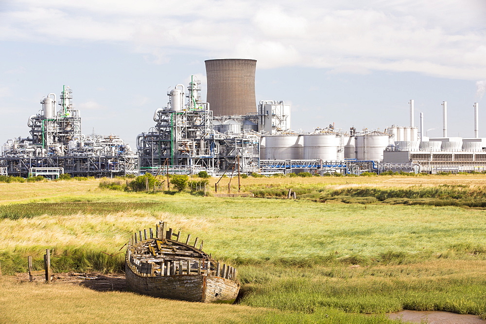 A BP chemical plant at salt End on Humberside which produces Acetic Acid and a gas fired power station It is vulnerable to coastal flooding, and although sea defences were constructed some years ago, climate change driven sea level rise and increased stromy weather, leaves it vulnerable to inundation.