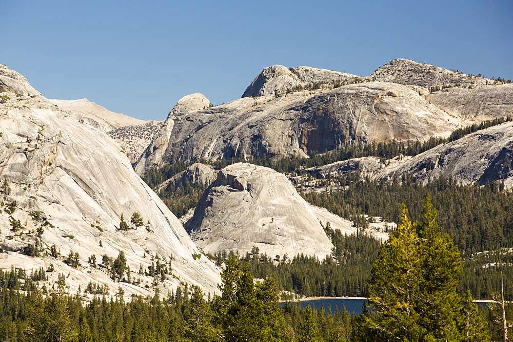 Granite domes in Yosemite National Park, California, USA.