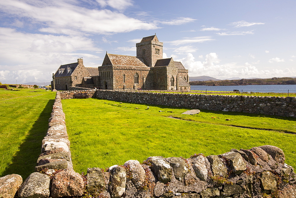 Iona Abbey on Iona, off Mull, Scotland, UK.