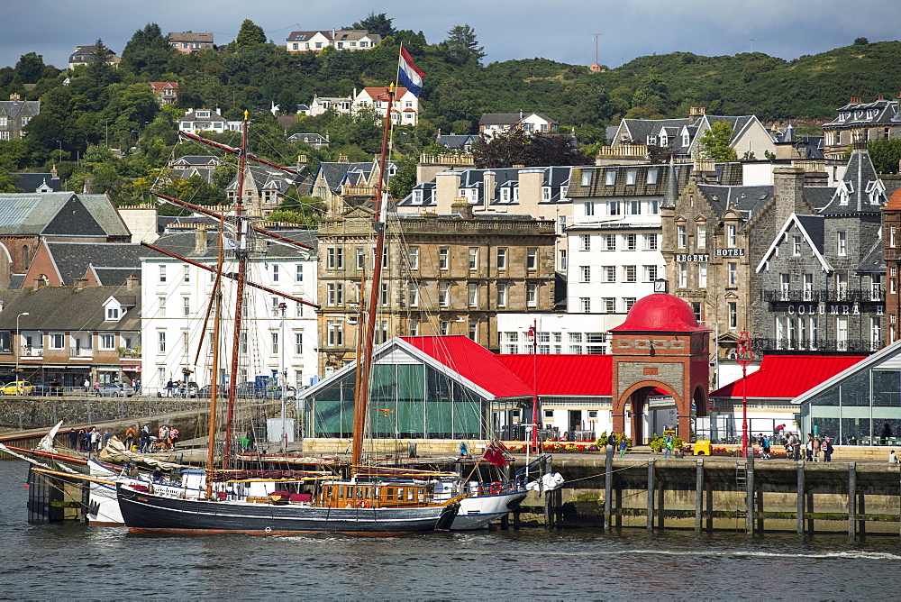 Oban sea front, scotland, UK.