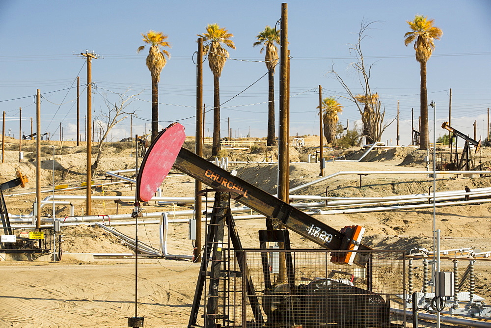 The Kern River oilfield in Oildale, Bakersfield, California, USA