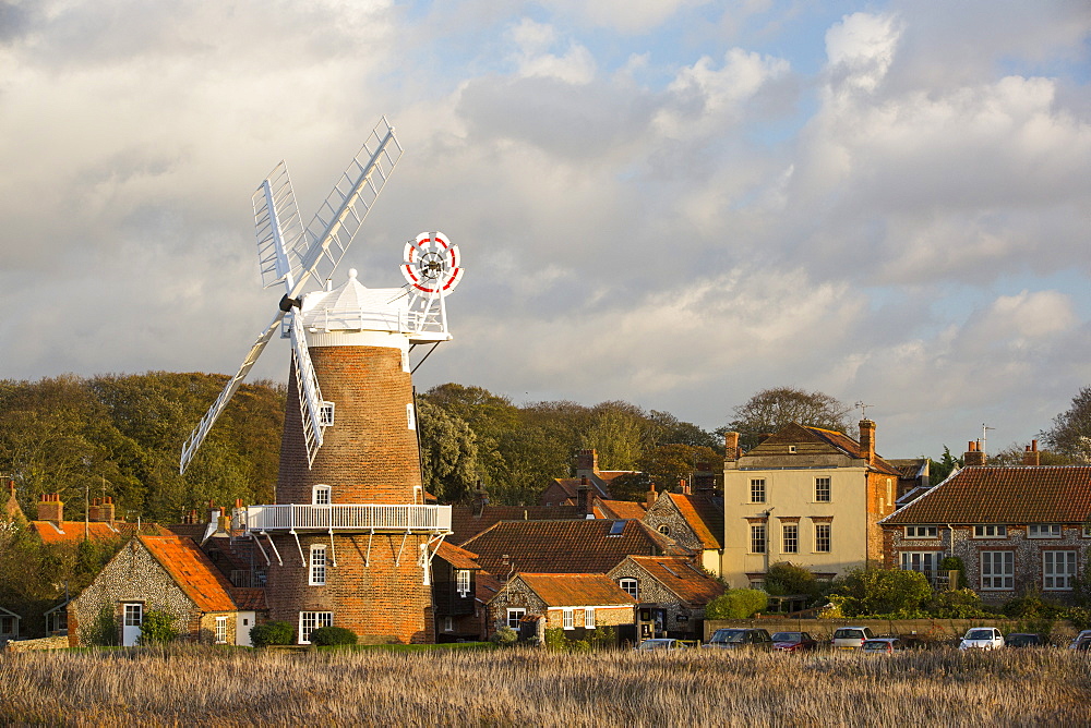 A windmill in Cley, Norfolk, UK.