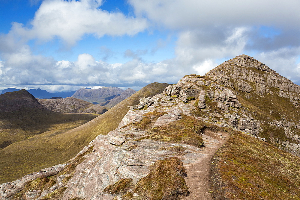 Ben Mor coigach in the Scottish Highlands, coigach, UK, looking North into Assynt.