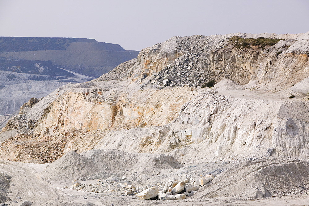 China Clay workings near St. Austell, Cornwall, England, United Kingdom, Europe