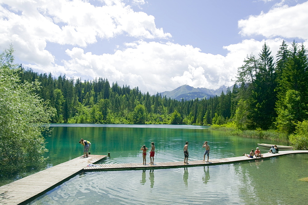 Lake Cresta near Flims, Graubunden, Switzerland, Europe