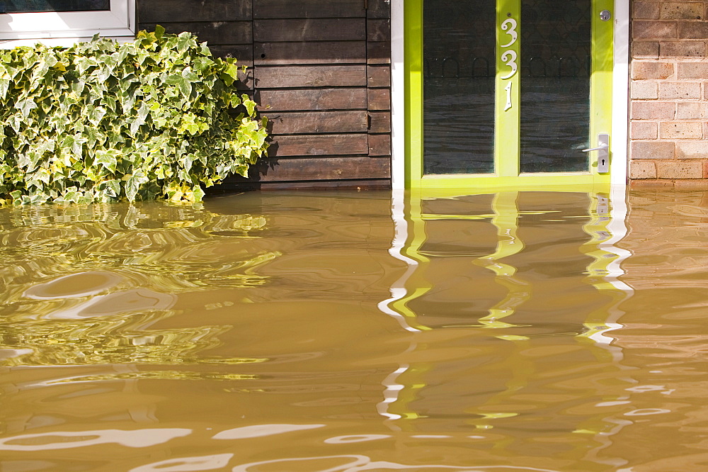 The village of Toll Bar one of many places hit by unprecedented floods in June 2007, near Doncaster, South Yorkshire, England, United Kingdom, Europe