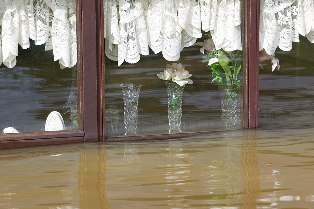 The village of Toll Bar one of many places hit by unprecedented floods in June 2007, near Doncaster, South Yorkshire, England, United Kingdom, Europe