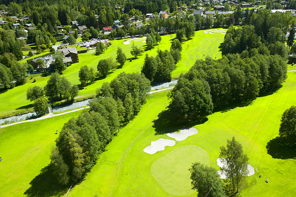 Chamonix golf course, Haute Savoie, France, Europe