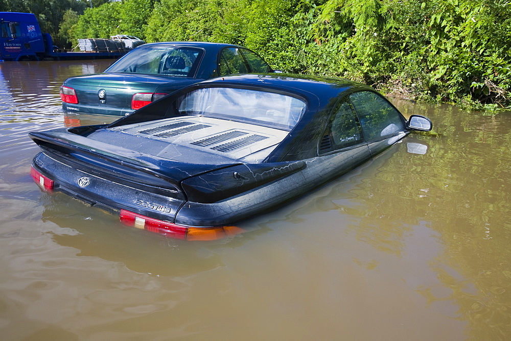 Floods of July 2007, Tewkesbury, Gloucestershire, England, United Kingdom, Europe