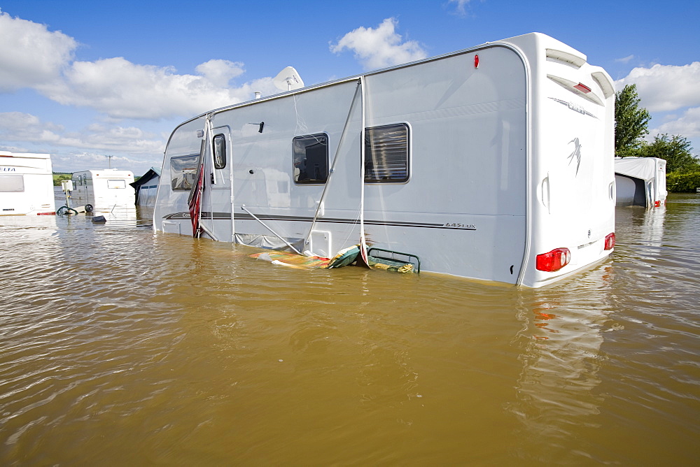 Floods of July 2007, Tewkesbury, Gloucestershire, England, United Kingdom, Europe