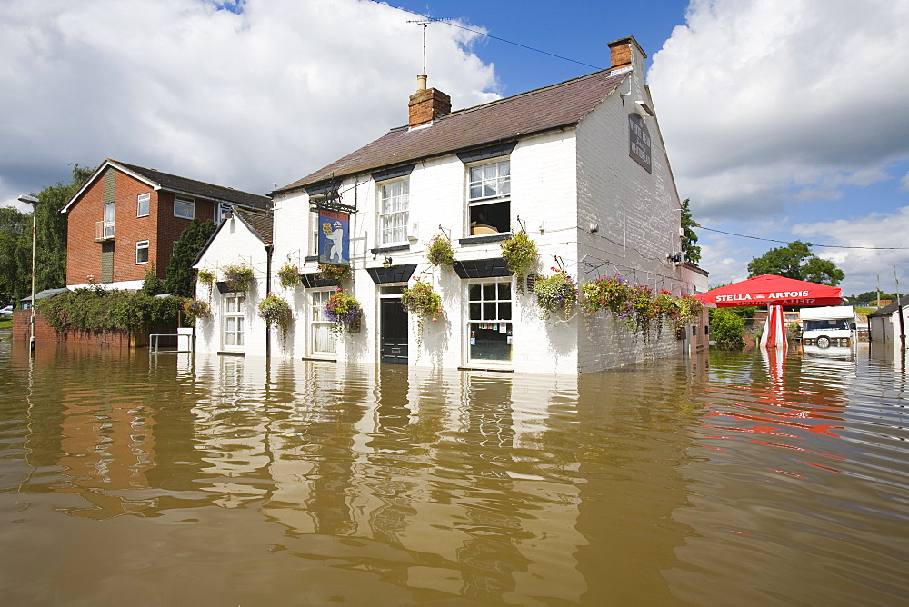 Floods of July 2007, Tewkesbury, Gloucestershire, England, United Kingdom, Europe