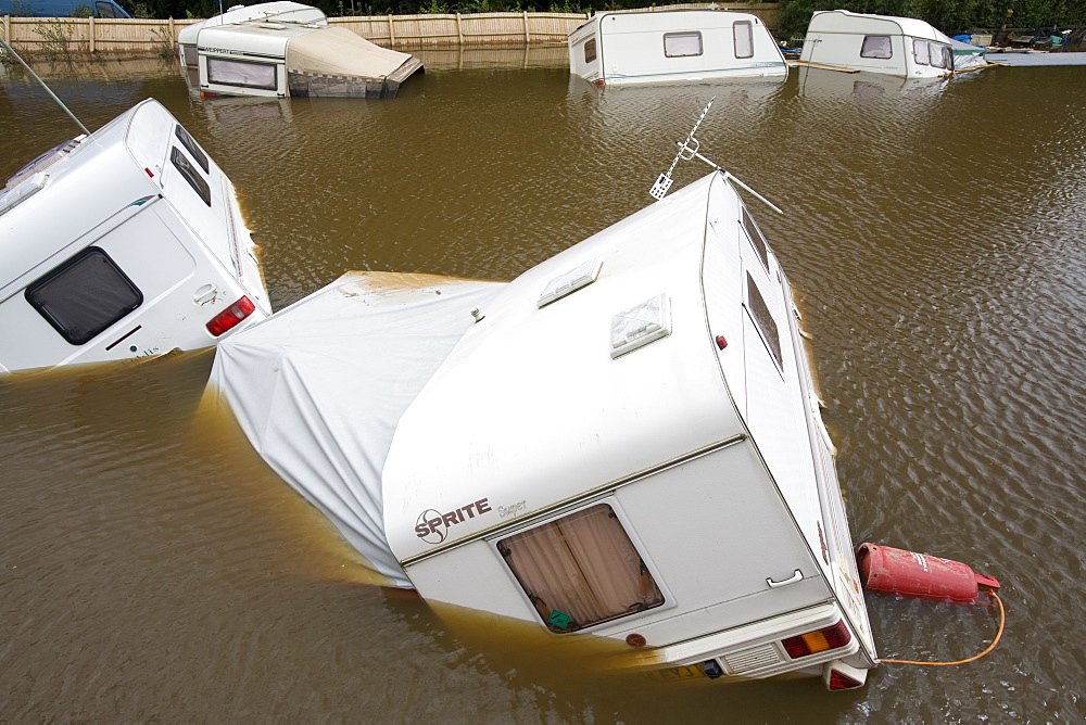 Floods of July 2007, Tewkesbury, Gloucestershire, England, United Kingdom, Europe