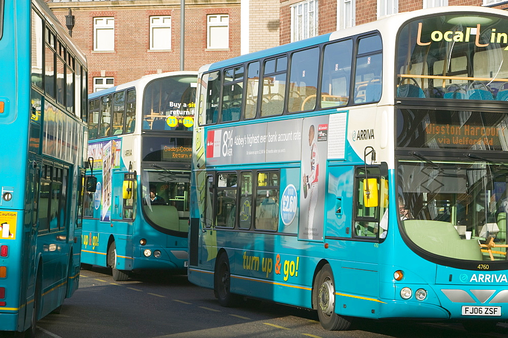 Public transport in Leicester, Leicestershire, England, United Kingdom, Europe