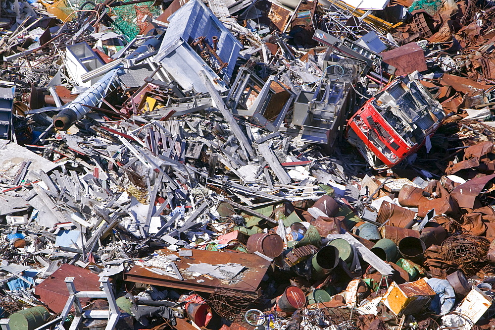 Rubbish dumped on the tundra outside Ilulissat in Greenland, Polar Regions