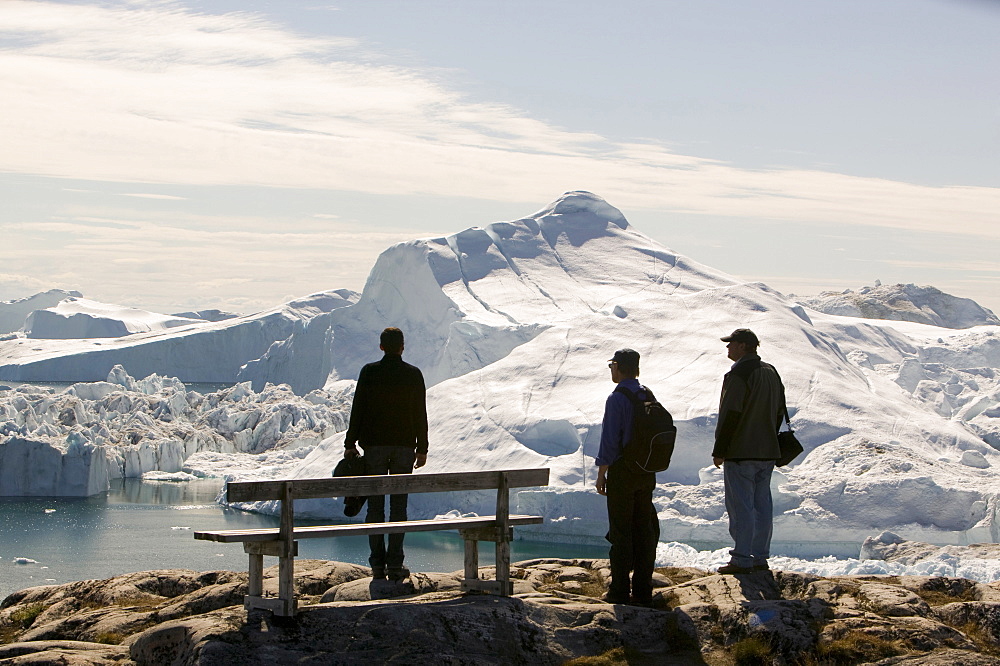 Icebergs from the Jacobshavn Glacier (Sermeq Kujalleq), Greenland, Polar Regions