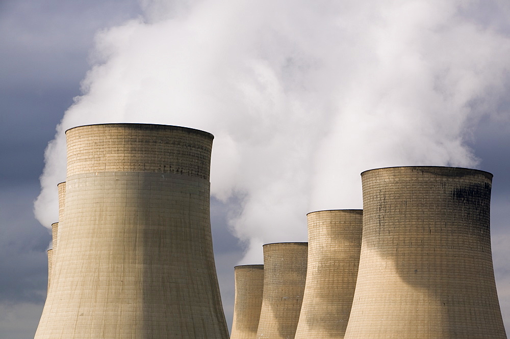 Ratcliffe on Soar, a massive coal powered power station in Nottinghamshire, England, United Kingdom, Europe