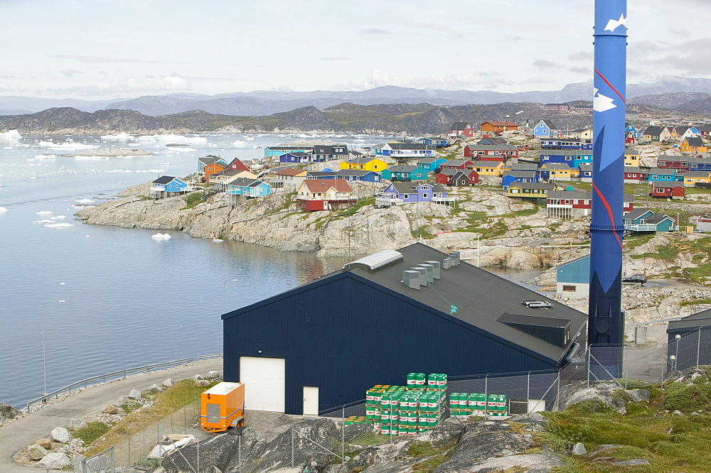 An oil fired power plant in Ilulissat on Greenland, Polar Regions