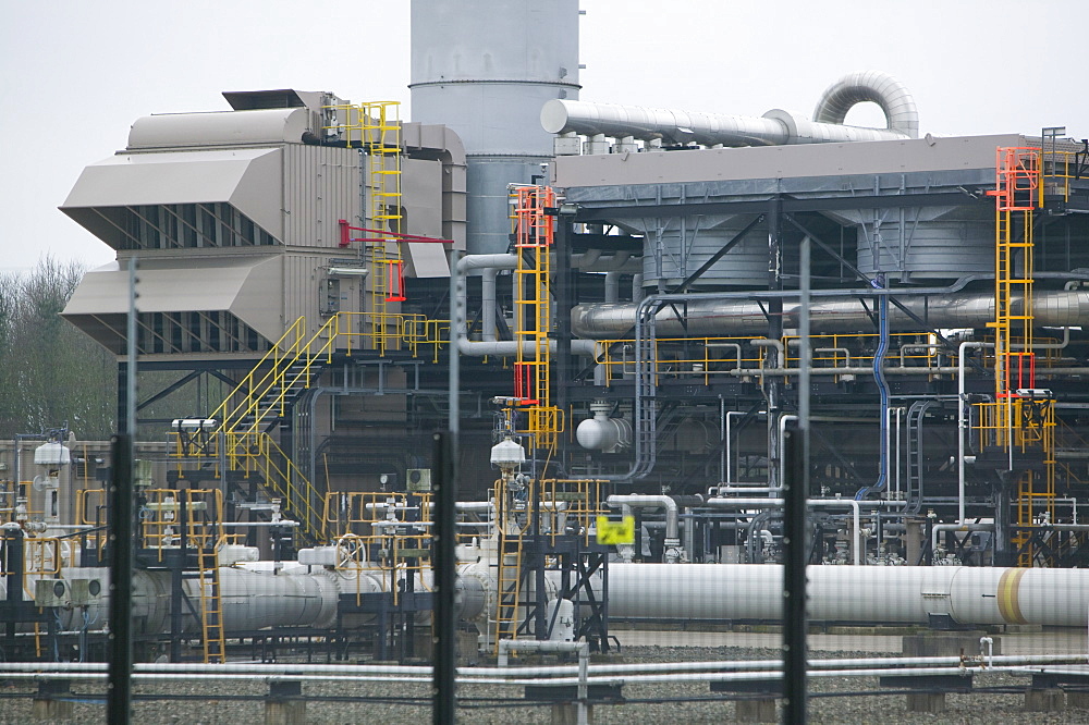 A gas processing plant that takes gas from the Morecambe Bay gas field, Barrow in Furness, Cumbria, England, United Kingdom, Europe