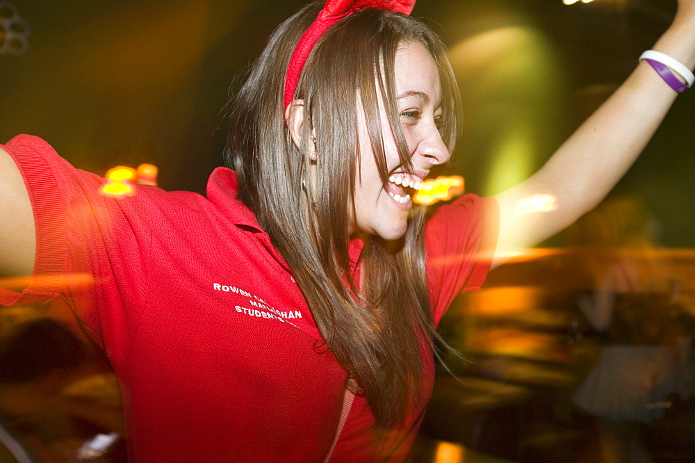 Students from Lancaster University binge drinking and having a good night out, Lancaster, Lancashire, England, United Kingdom, Europe