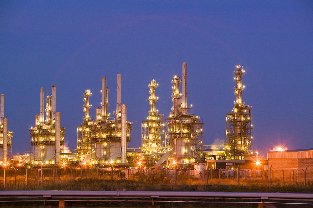 Petrochemical works on Teesside, England, United Kingdom, Europe