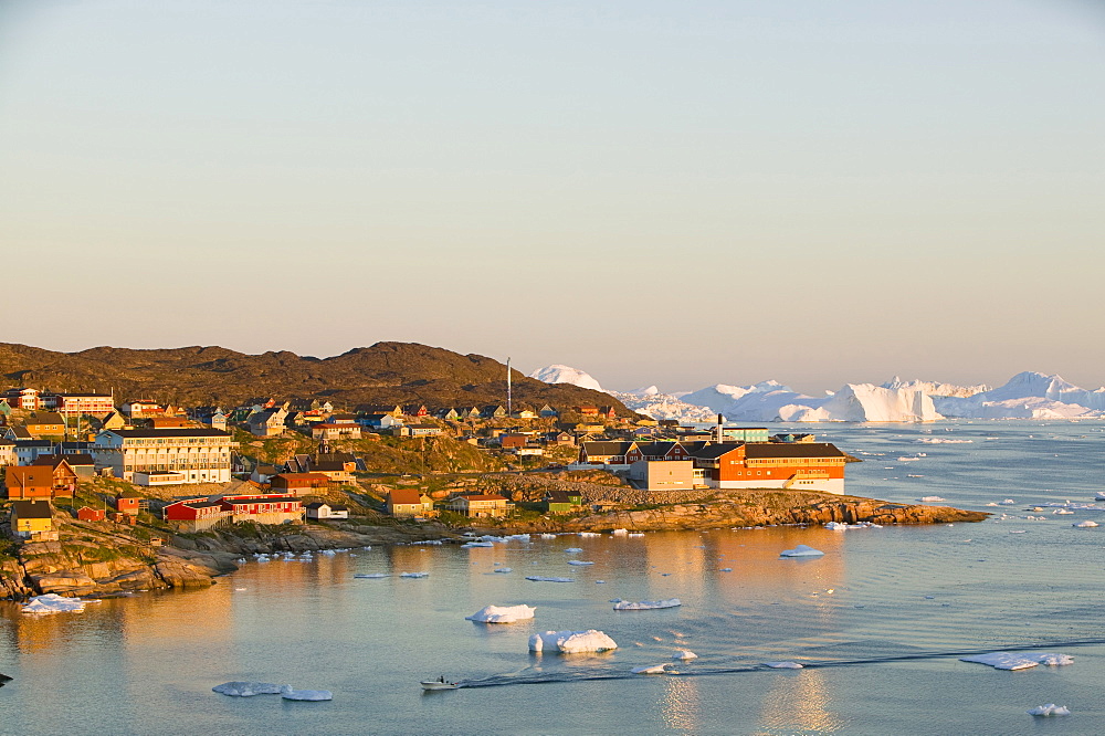 Colourful houses in Ilulissat on Greenland, Polar Regions