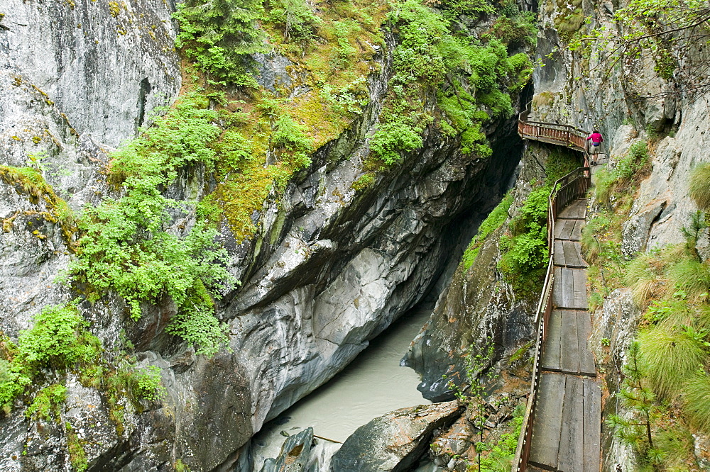 The Gorner Gorge in Zermatt, Switzerland, Europe